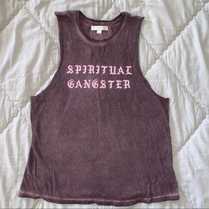 Spiritual Gangster “we are all one” muscle tee CA